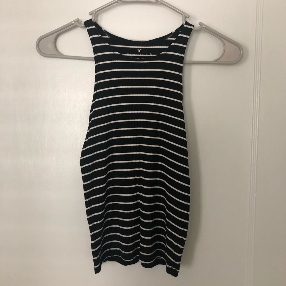 Striped Crop Tank Top